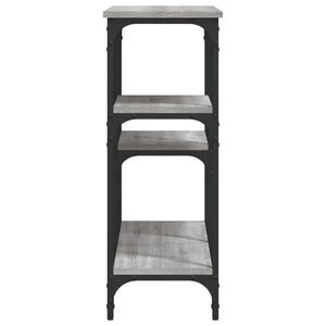 Tavolo Consolle Grigio Sonoma 102x29x75 cm in Legno Multistrato 834083