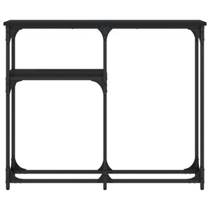 Tavolino Consolle Nero 90x22,5x75 cm in Legno Multistrato 834090