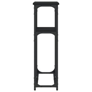 Tavolino Consolle Nero 90x22,5x75 cm in Legno Multistrato 834090