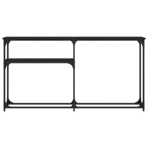 Tavolino Consolle Nero 145x22,5x75 cm in Legno Multistrato 834095