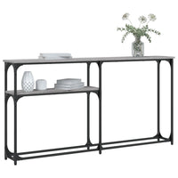 Tavolino Consolle Grigio Sonoma 145x22,5x75cm Legno Multistrato 834098