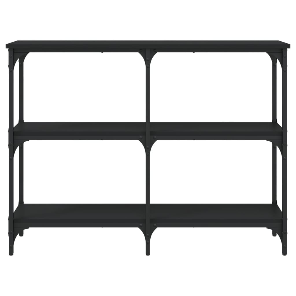 Tavolino Consolle Nero 100x29x75 cm in Legno Multistrato 834100