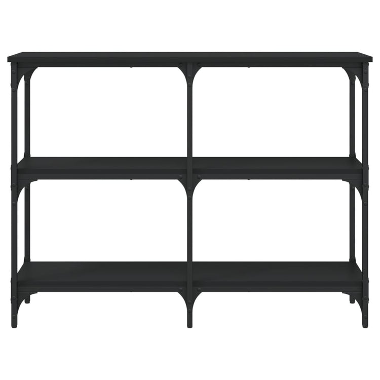 Tavolino Consolle Nero 100x29x75 cm in Legno Multistrato 834100