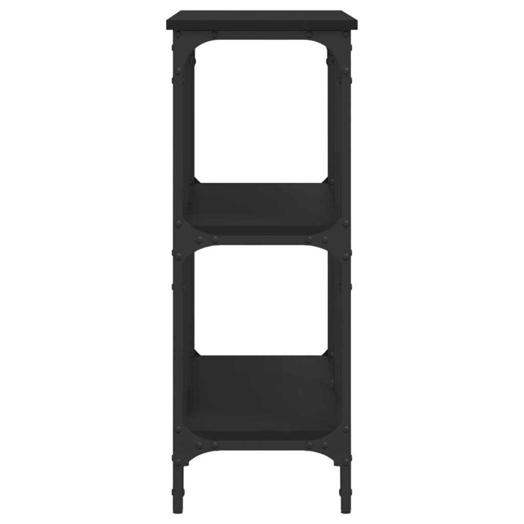 Tavolino Consolle Nero 100x29x75 cm in Legno Multistrato 834100