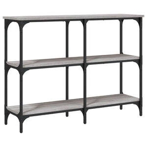 Tavolo Consolle Grigio Sonoma 100x29x75 cm in Legno Multistrato 834103