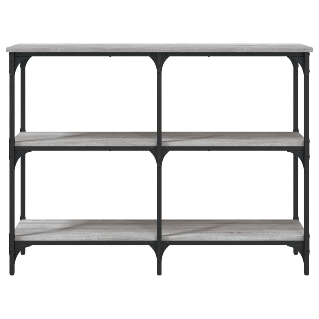 Tavolo Consolle Grigio Sonoma 100x29x75 cm in Legno Multistrato 834103