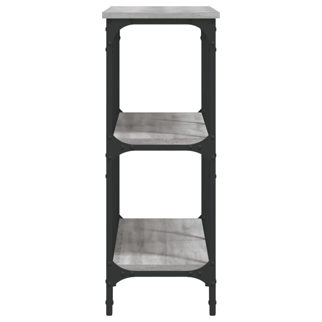 Tavolo Consolle Grigio Sonoma 100x29x75 cm in Legno Multistrato 834103