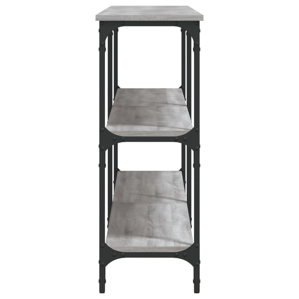 Tavolo Consolle Grigio Sonoma 200x29x75 cm in Legno Multistrato 834113