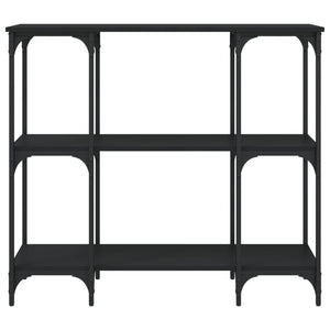 Tavolino Consolle Nero 102x35x90 cm in Legno Multistrato 834145