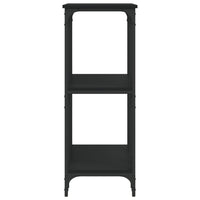 Tavolino Consolle Nero 102x35x90 cm in Legno Multistrato 834145