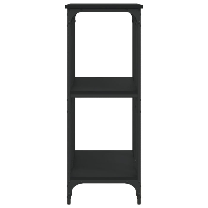 Tavolino Consolle Nero 102x35x90 cm in Legno Multistrato 834145