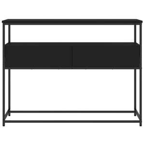 Tavolino Consolle Nero 100x40x75 cm in Legno Multistrato 834150