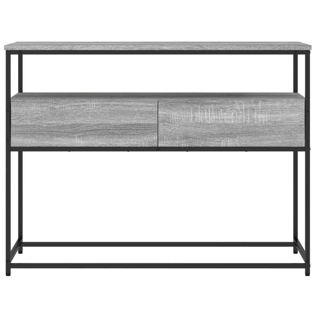 Tavolino Consolle Grigio Sonoma 100x40x75cm Legno Multistrato 834153