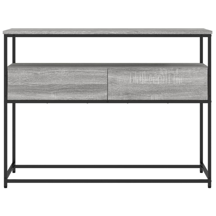 Tavolino Consolle Grigio Sonoma 100x40x75cm Legno Multistrato 834153