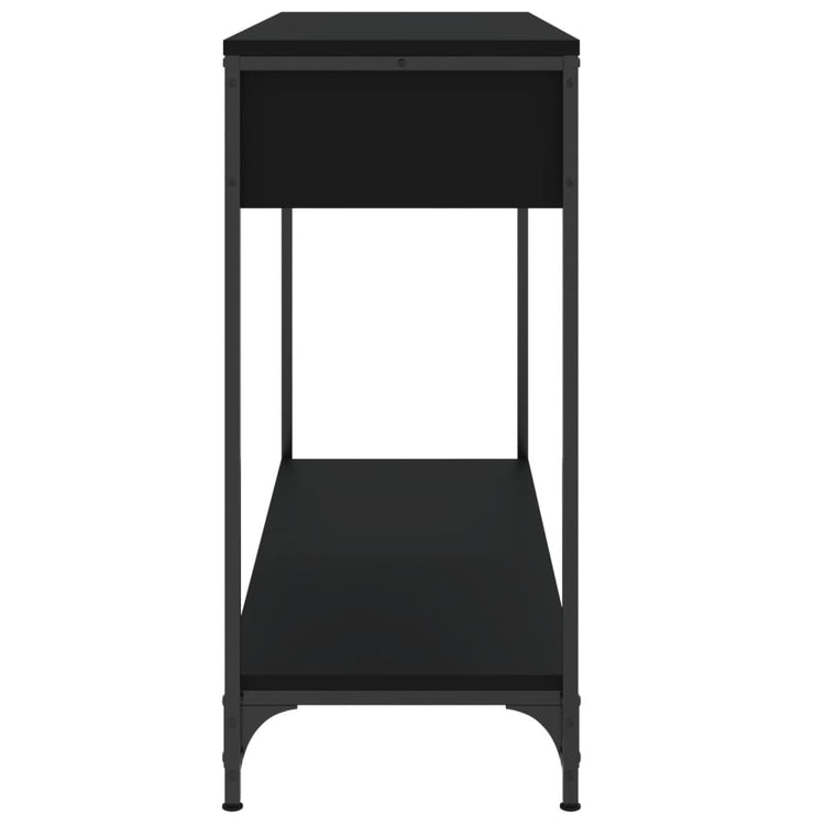 Tavolino Consolle Nero 100x34,5x75 cm in Legno Multistrato 834160