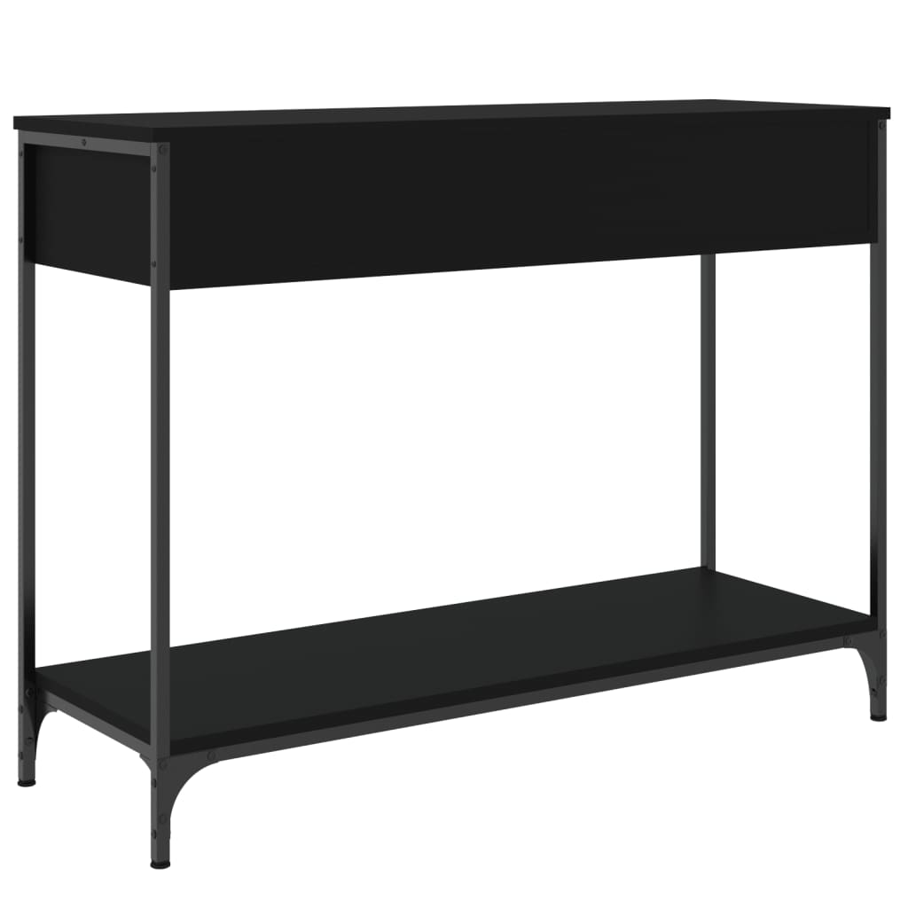 Tavolino Consolle Nero 100x34,5x75 cm in Legno Multistrato 834160