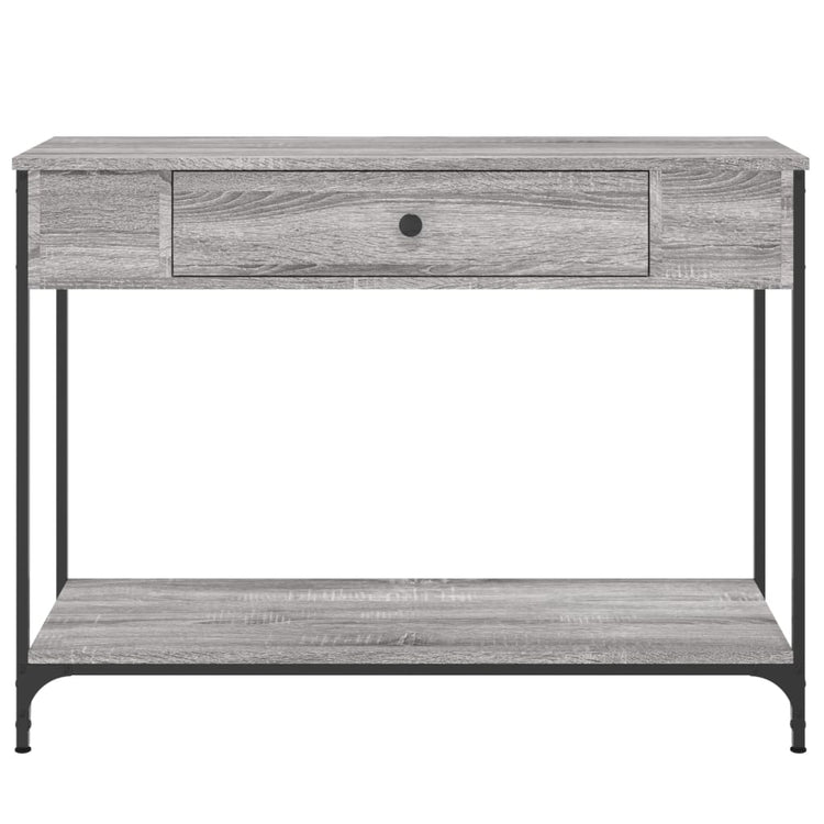 Tavolino Consolle Grigio Sonoma 100x34,5x75cm Legno Multistrato 834163