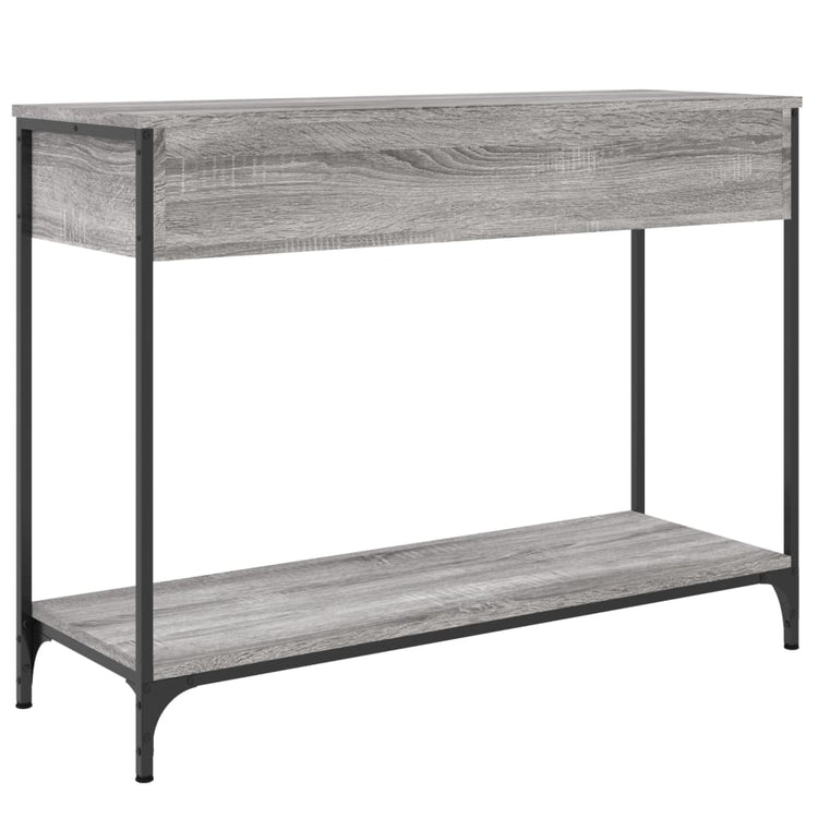 Tavolino Consolle Grigio Sonoma 100x34,5x75cm Legno Multistrato 834163