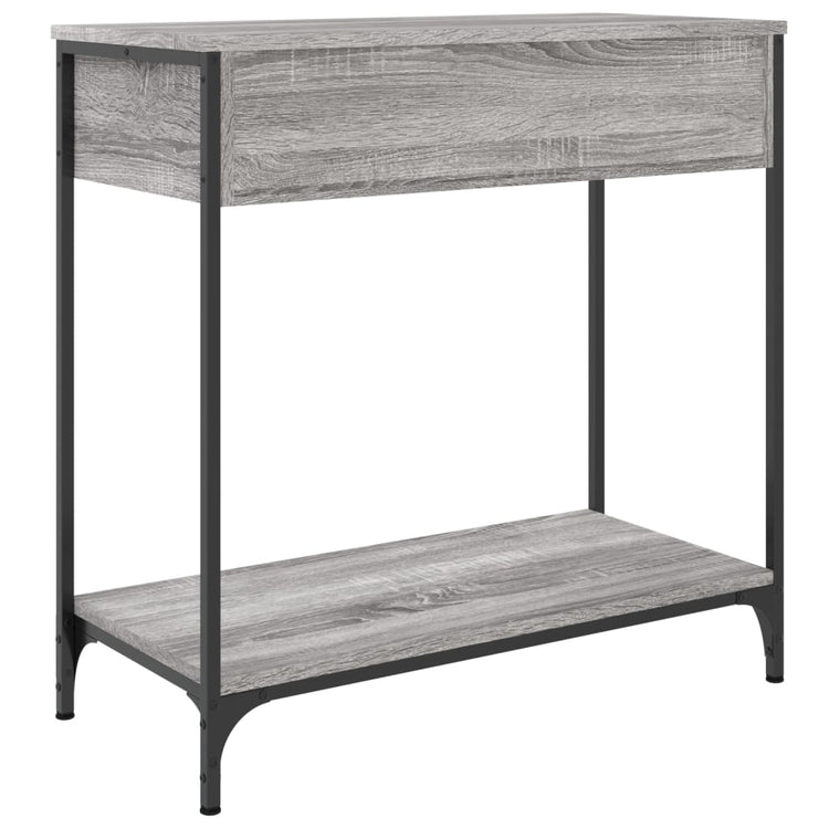 Tavolino Consolle Grigio Sonoma 75x34,5x75cm Legno Multistrato 834168