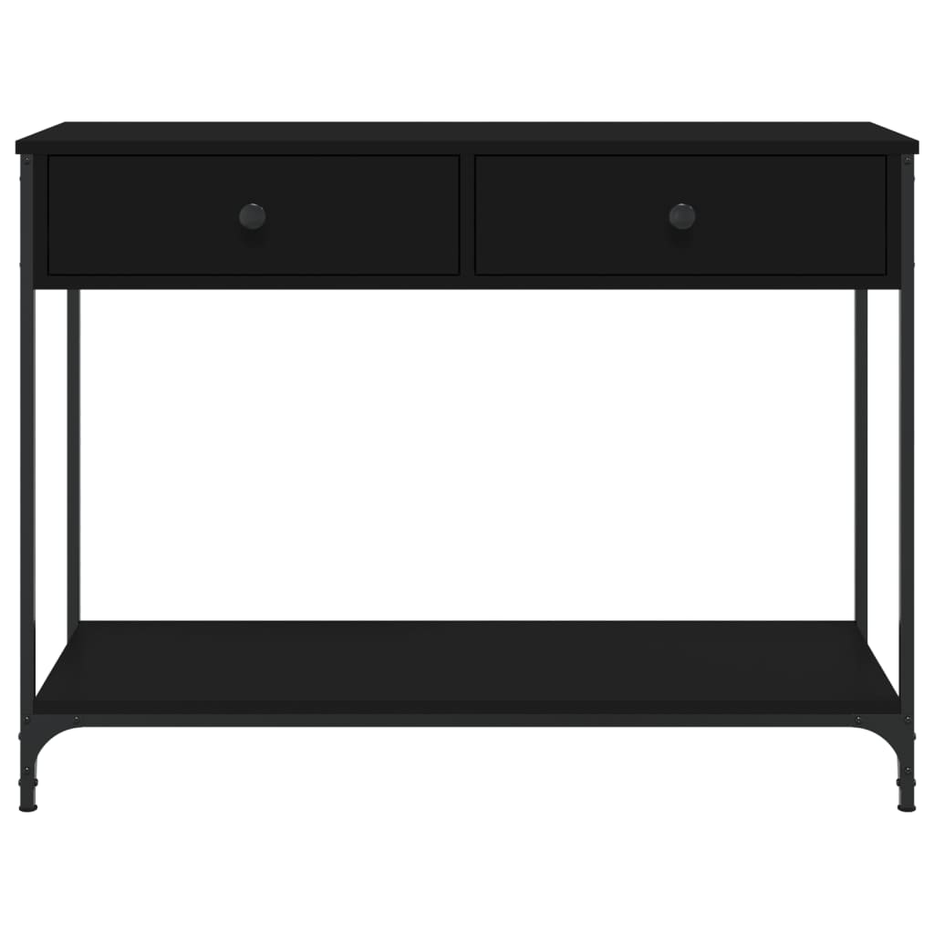 Tavolino Consolle Nero 100x34,5x75 cm in Legno Multistrato 834170