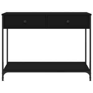 Tavolino Consolle Nero 100x34,5x75 cm in Legno Multistrato 834170