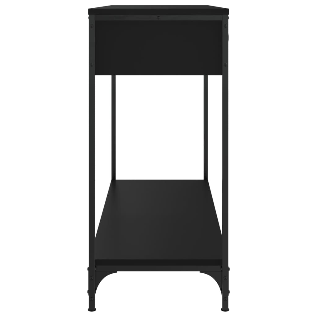 Tavolino Consolle Nero 100x34,5x75 cm in Legno Multistrato 834170