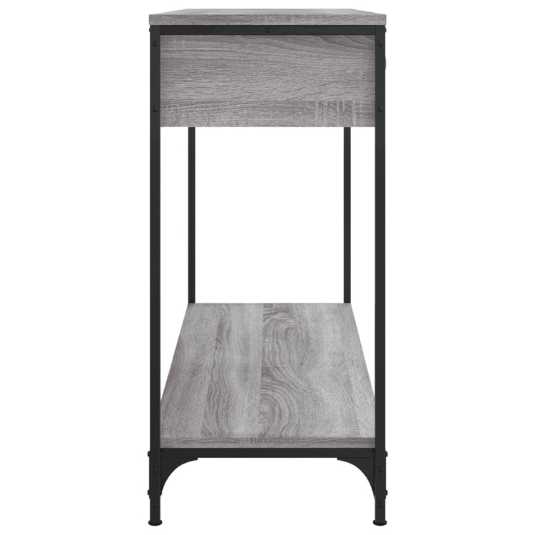 Tavolino Consolle Grigio Sonoma 100x34,5x75cm Legno Multistrato 834173