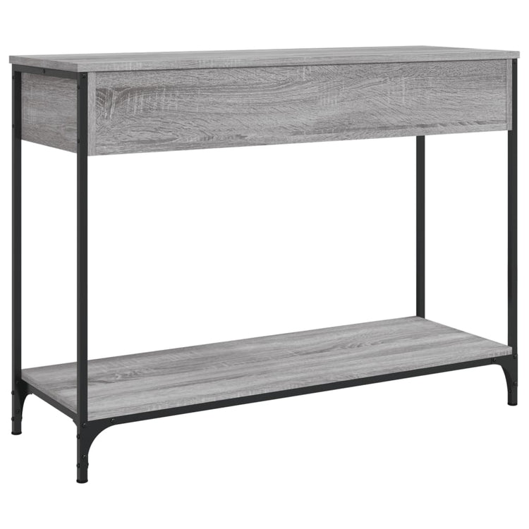 Tavolino Consolle Grigio Sonoma 100x34,5x75cm Legno Multistrato 834173