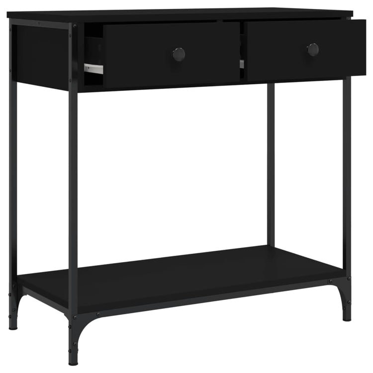 Tavolino Consolle Nero 75x34,5x75 cm in Legno Multistrato 834175