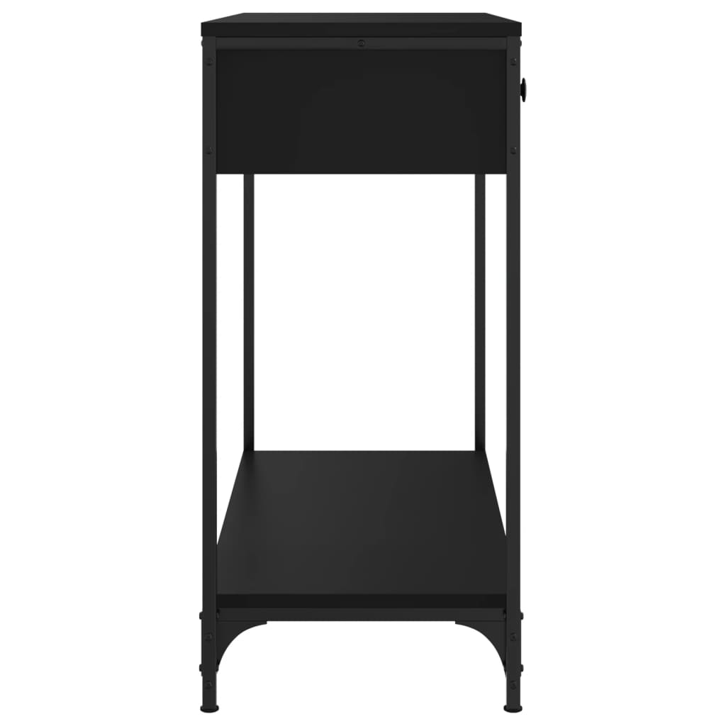 Tavolino Consolle Nero 75x34,5x75 cm in Legno Multistrato 834175