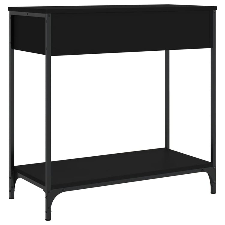 Tavolino Consolle Nero 75x34,5x75 cm in Legno Multistrato 834175