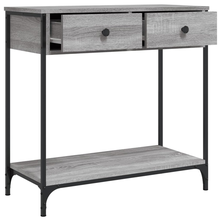 Tavolino Consolle Grigio Sonoma 75x34,5x75cm Legno Multistrato 834178