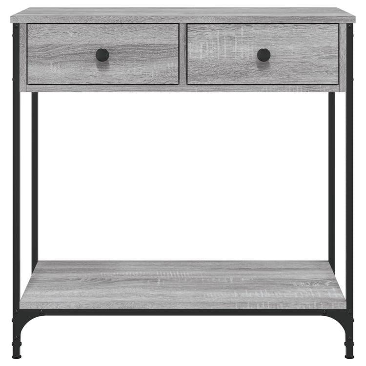 Tavolino Consolle Grigio Sonoma 75x34,5x75cm Legno Multistrato 834178