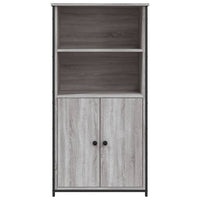 Credenza Grigio Sonoma 62x36x121,5 cm in Legno Multistrato 834213