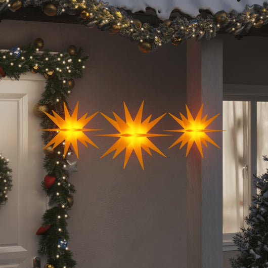 Luci di Natale con LED 3 pz Pieghevoli Giallecod mxl 80224