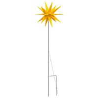 Luci Stella Moravia con Picchi LED 3pz Pieghevoli Gialle 35 cm 356201