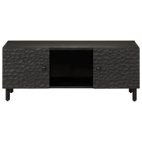 Tavolino da Salotto Nero 100x54x40cm in Legno Massello di Mango 356831