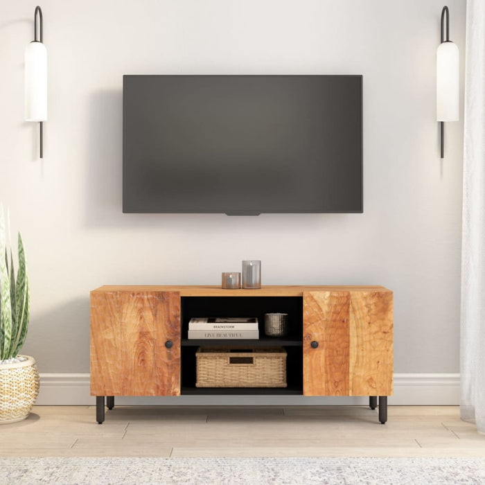 Mobile Porta TV 105x33x46 cm in Legno Massello di Acaciacod mxl 110894