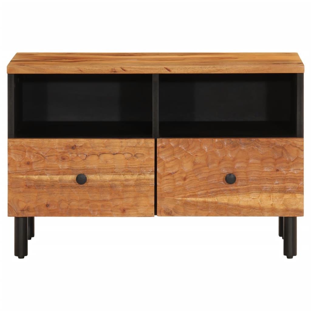 Mobile Porta TV 70x33x46 cm in Legno Massello di Acacia 356856