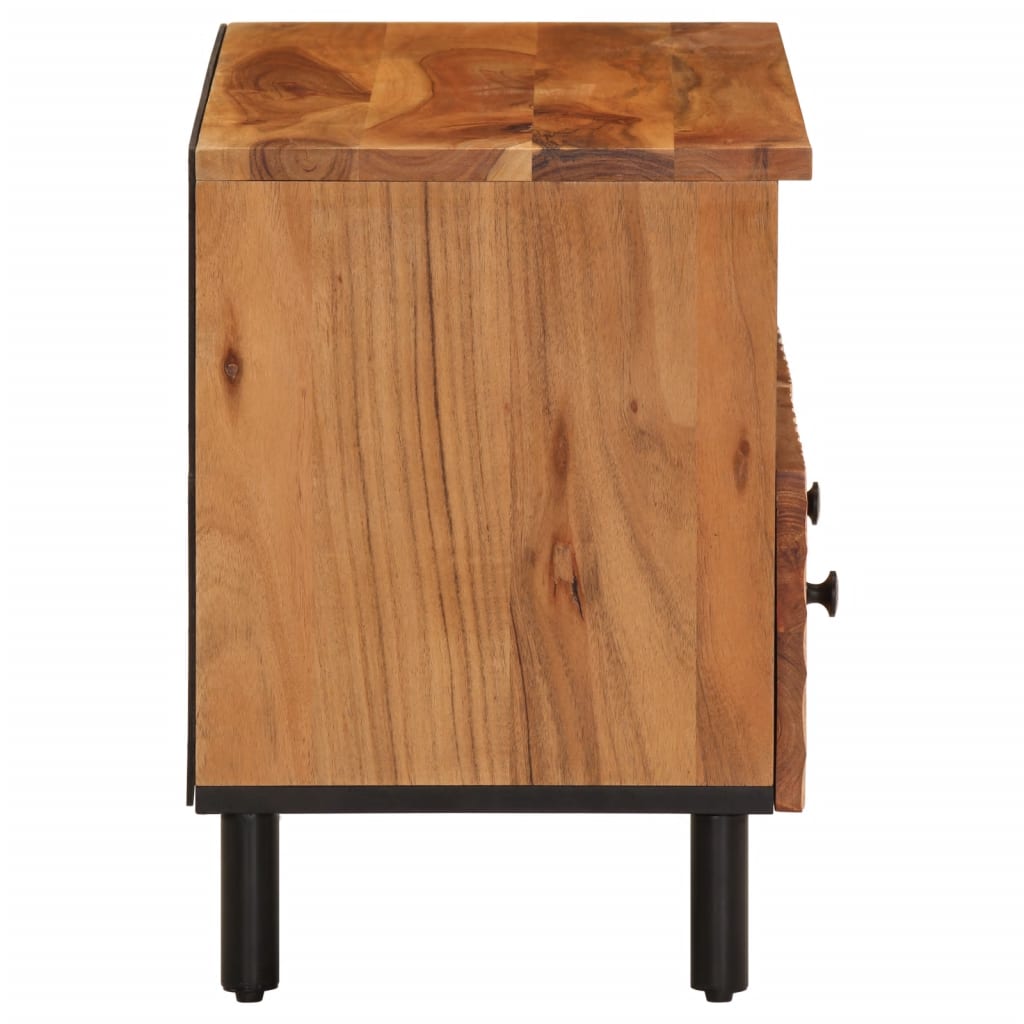 Mobile Porta TV 70x33x46 cm in Legno Massello di Acacia 356856