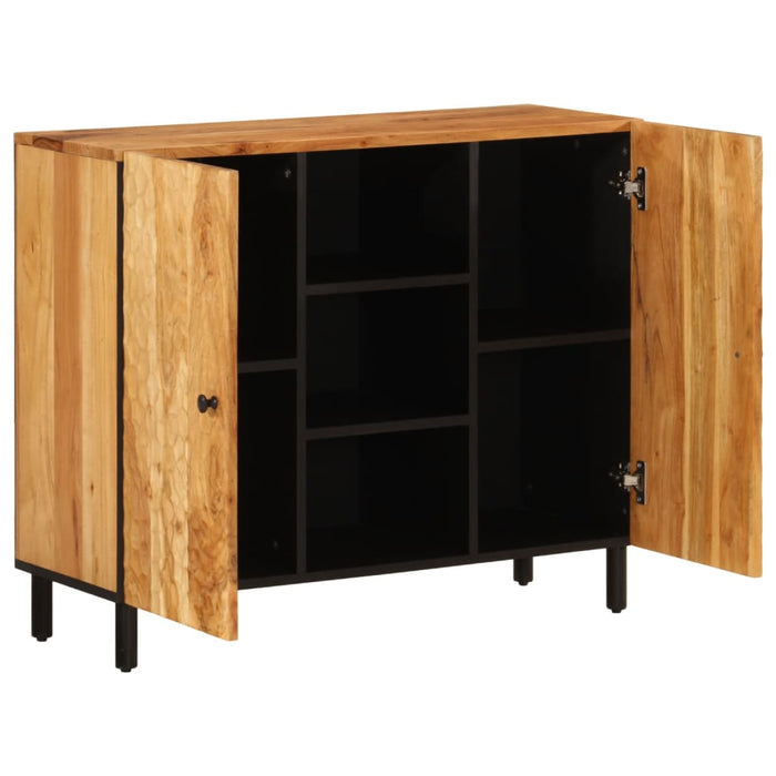 Credenza 90x33x75 cm in Legno Massello di Acacia 356883