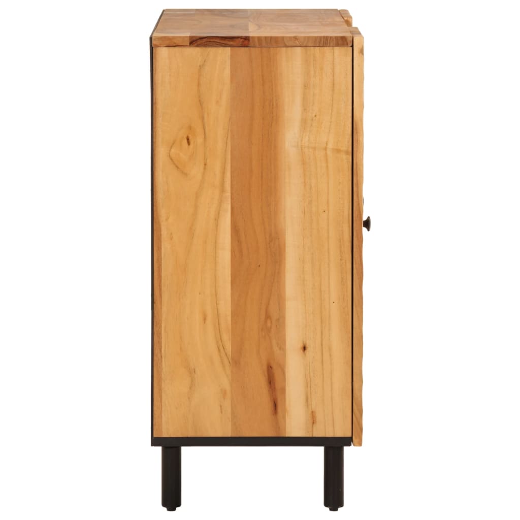 Credenza 90x33x75 cm in Legno Massello di Acacia 356883