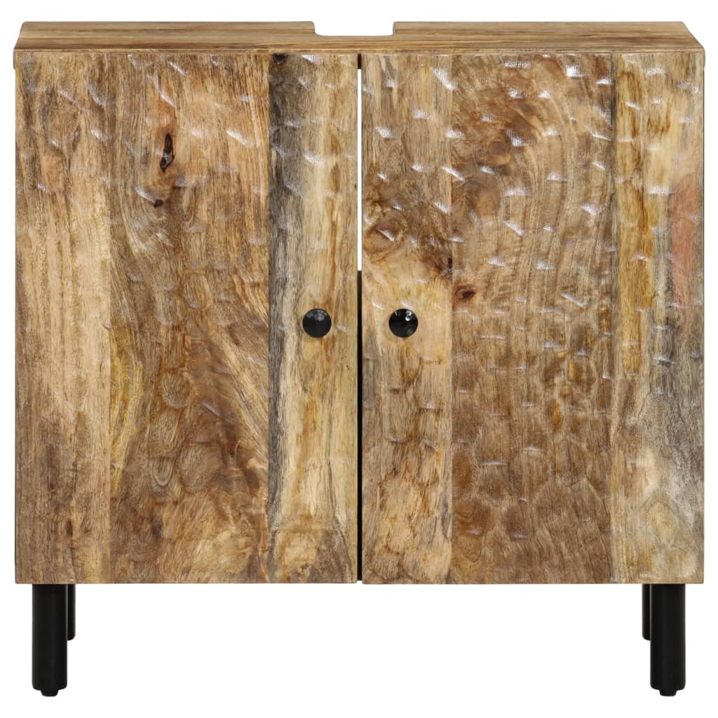 Mobile Lavabo da Bagno 62x33x58cm in Legno Massello di Mangocod mxl 113311