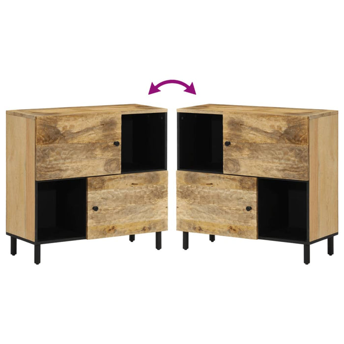 Credenza 80x33x75 cm in Legno Massello di Mango 356918