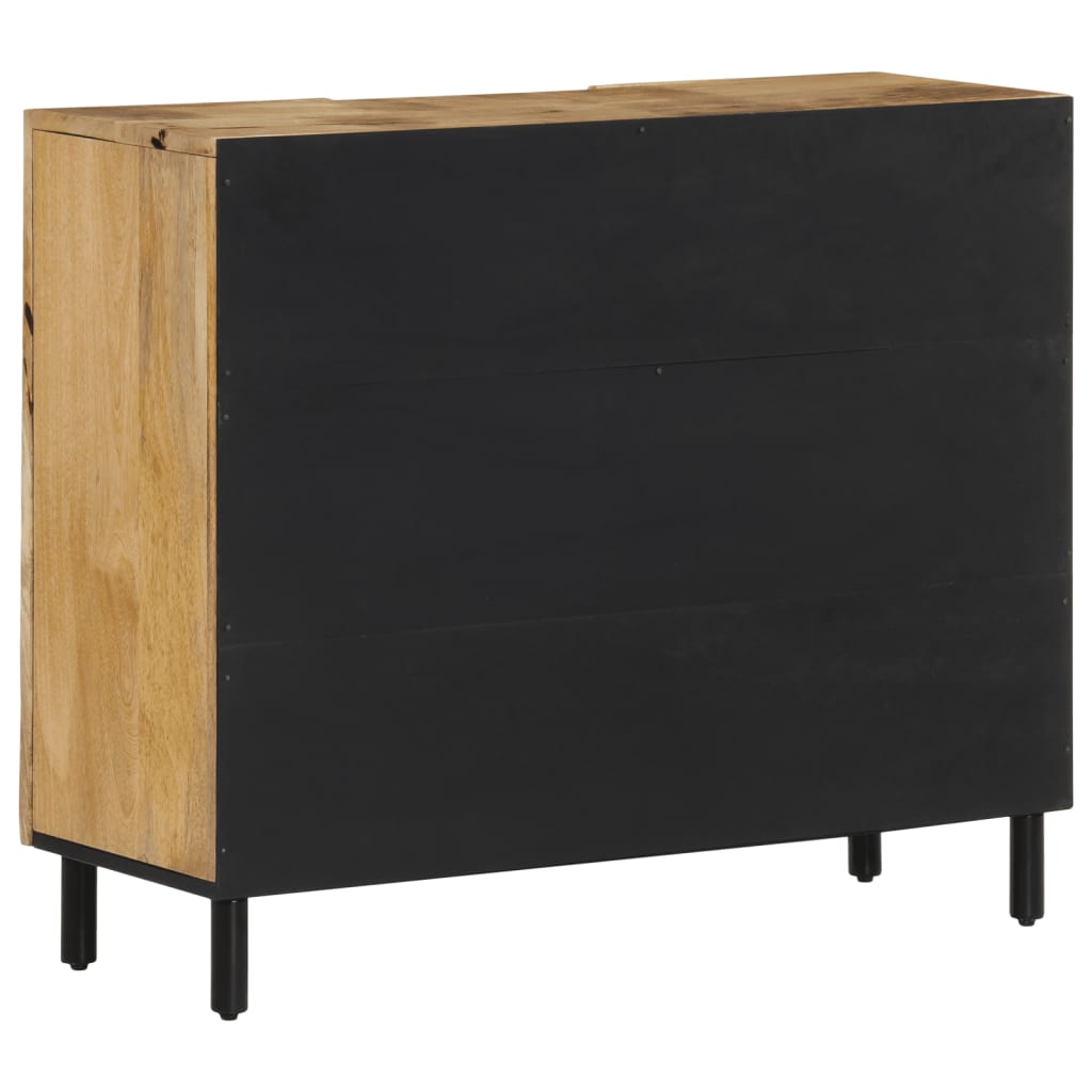 Credenza 90x33x75 cm in Legno Massello di Mango 356919