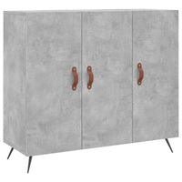 Credenza Grigio Cemento 90x34x80 cm in Legno Multistrato 828080