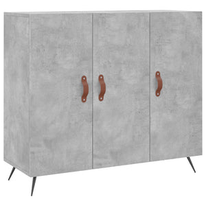 Credenza Grigio Cemento 90x34x80 cm in Legno Multistrato 828080