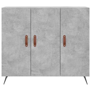 Credenza Grigio Cemento 90x34x80 cm in Legno Multistrato 828080