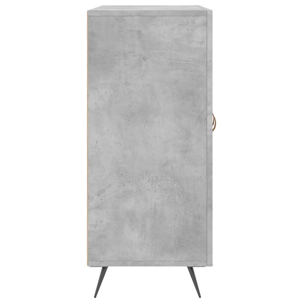 Credenza Grigio Cemento 90x34x80 cm in Legno Multistrato 828080