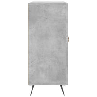 Credenza Grigio Cemento 90x34x80 cm in Legno Multistrato 828080